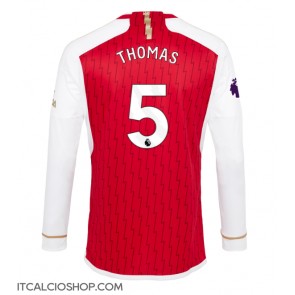 Arsenal Thomas Partey #5 Prima Maglia 2023-24 Manica Lunga